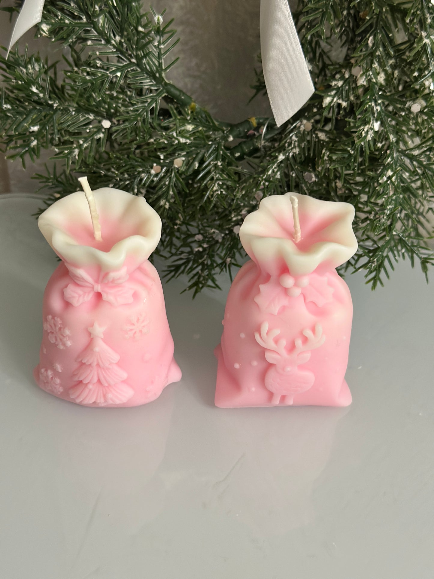 Christmas Toy Bag Candles set of 2