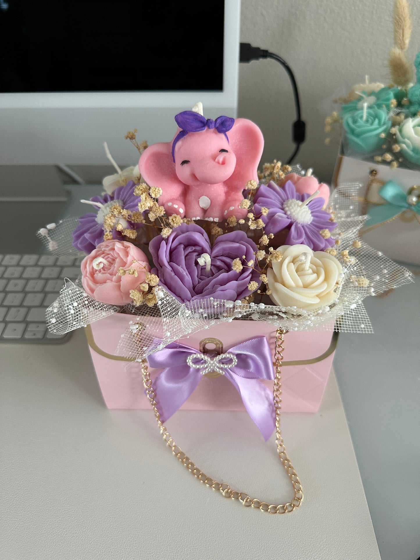 Elephant Candle Bag Bouquet