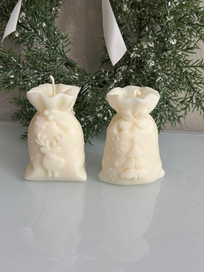 Christmas Toy Bag Candles set of 2