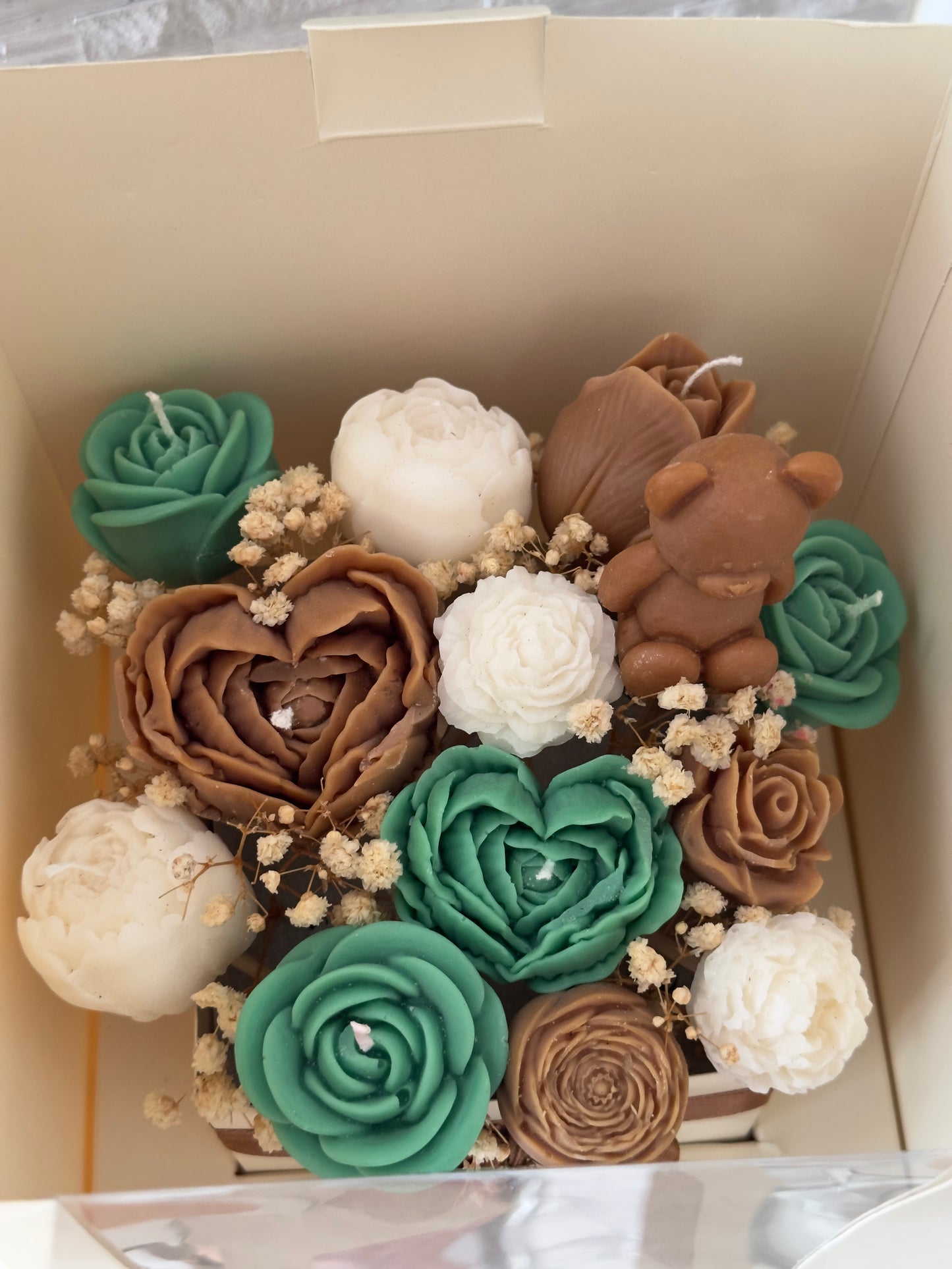 Teddy Bear Candle Bouquet