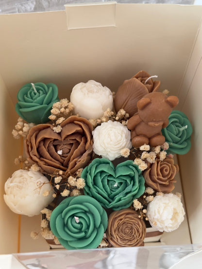Teddy Bear Candle Bouquet