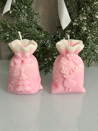Christmas Toy Bag Candles set of 2
