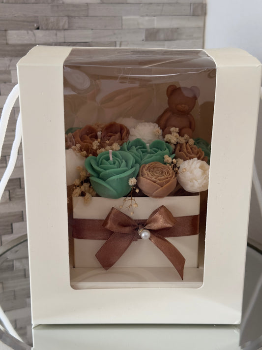 Teddy Bear Candle Bouquet