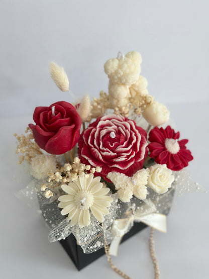 Luxury Flower Candle Purse Bouquet