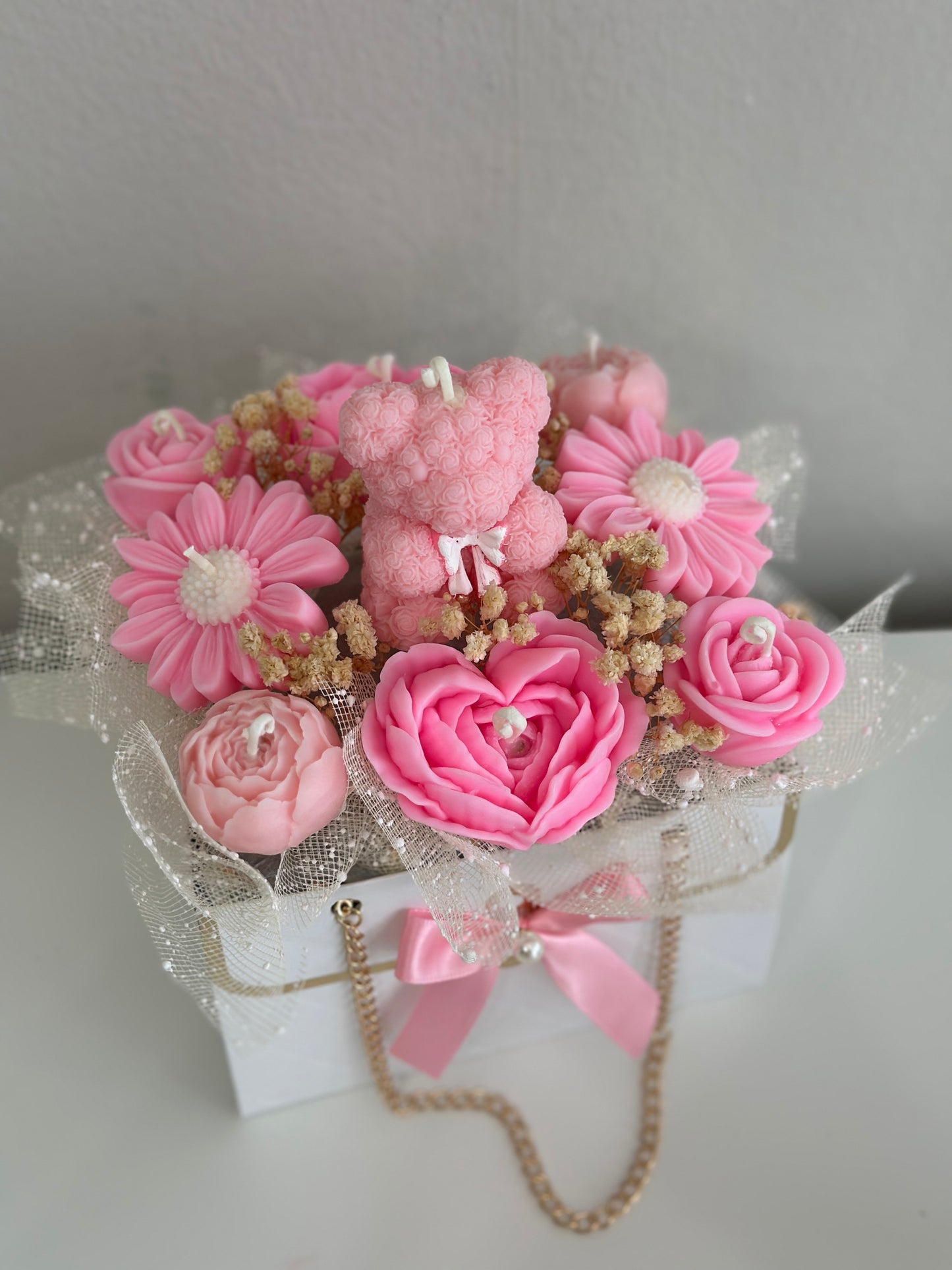 Teddy Bear Candle Bouquet