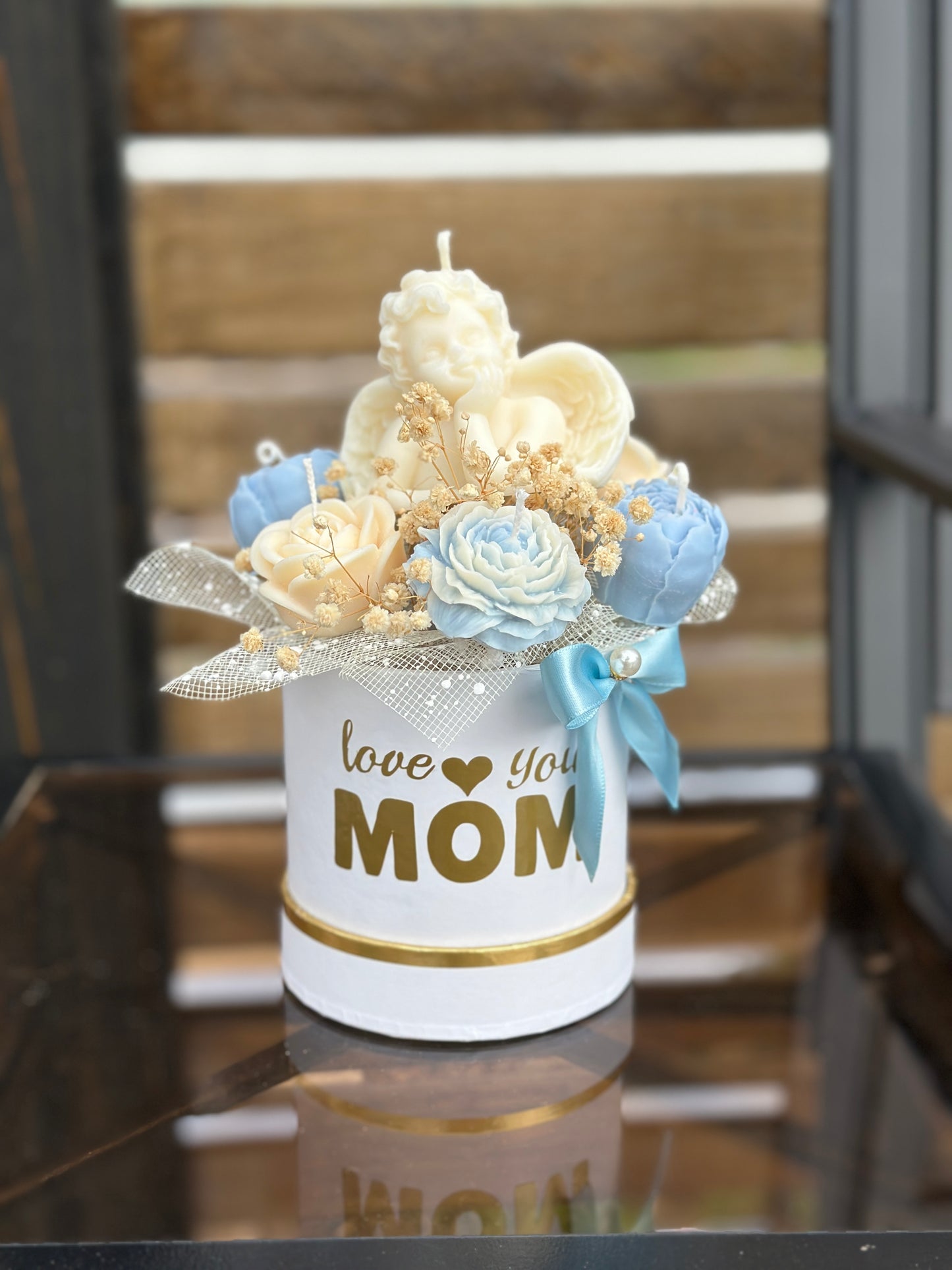 Love You MOM Candle Bouquet