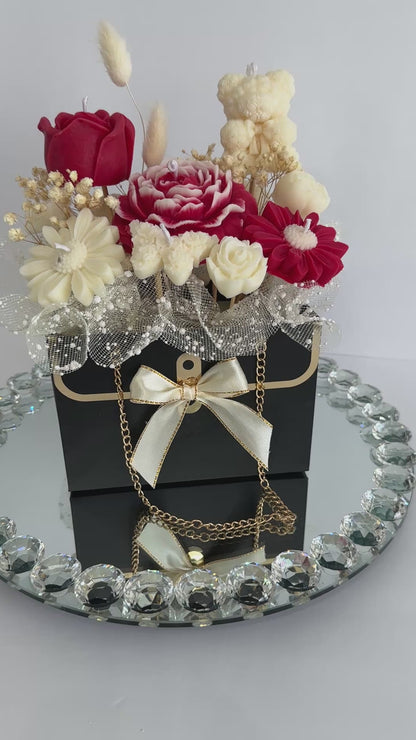 Luxury Flower Candle Purse Bouquet